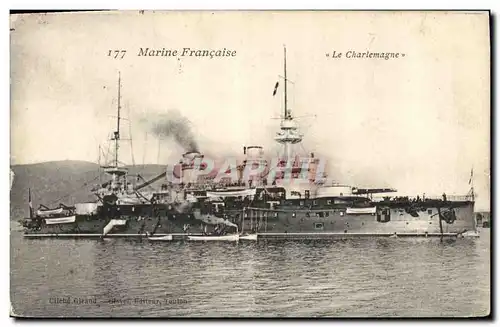 Cartes postales Bateau de Guerre Le Charlemagne