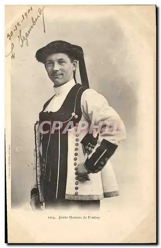 Cartes postales Folklore Jeune homme de Pontivy