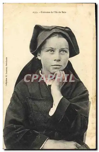 Cartes postales Folklore Costume de l'Ile de Sein
