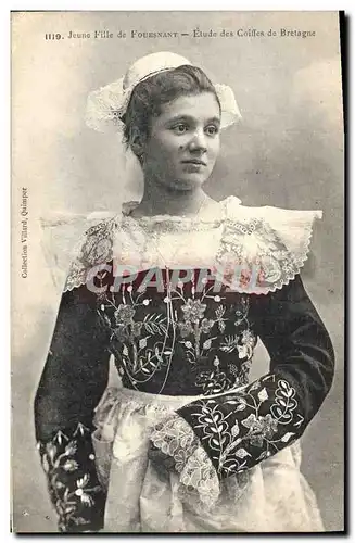 Cartes postales Folklore Jeune fille de Fouesnant