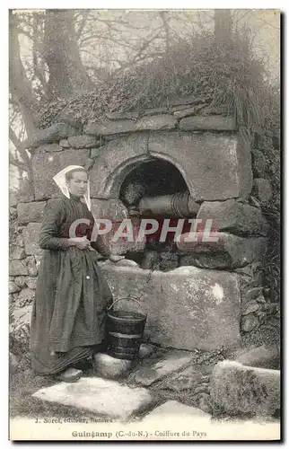 Ansichtskarte AK Folklore Guingamp Coiffure du pays