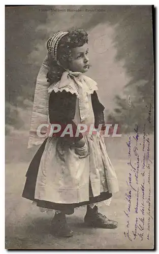 Cartes postales Folklore Un petit Bigouden Pont L'Abbe