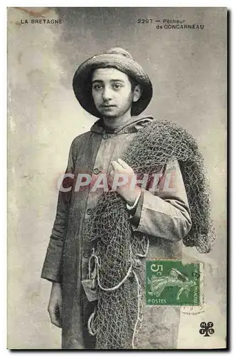 Cartes postales Folklore Pecheur de Concarneau