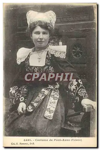 Cartes postales Folklore Costume de Pont Aven