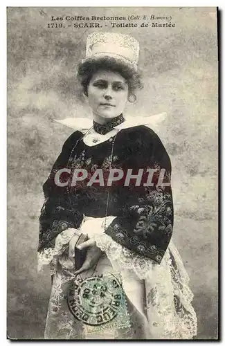 Cartes postales Folklore Scaer Toilette de mariee