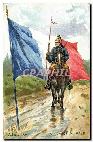 Cartes postales Militaria Dragon Eclaireur