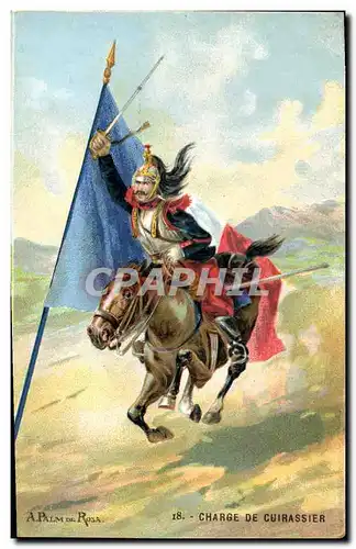 Cartes postales Militaria Charge de cuirassier