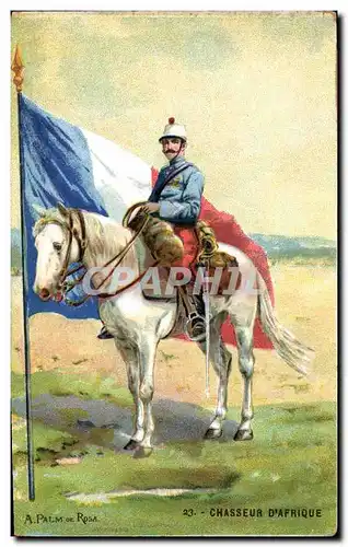 Cartes postales Militaria Chasseur d'Afrique