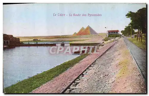 Ansichtskarte AK Egypt Egypte Le Caire La route des pyramides