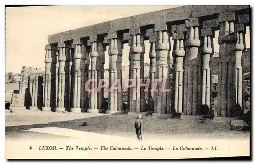 Ansichtskarte AK Egypt Egypte Luxor The temple The colonnade