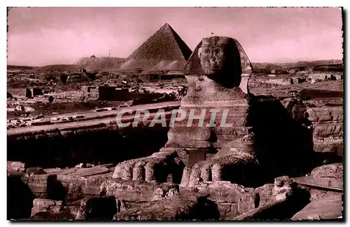 Moderne Karte Egypt Egypte Le Caire Le Sphinx