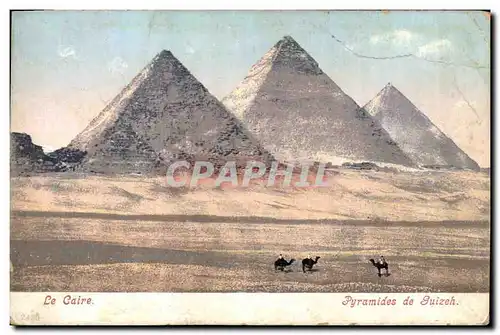 Ansichtskarte AK Egypt Egypte Le Caire Pyramides de Guizeh