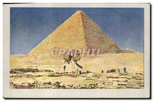 Ansichtskarte AK Egypt Egypte Sphinx