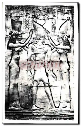 Ansichtskarte AK Egypt Egypte Edfou Gods cromming the King Ptolomey