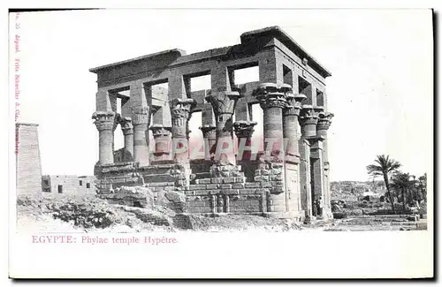 Ansichtskarte AK Egypt Egypte Phylae temple Hypetre