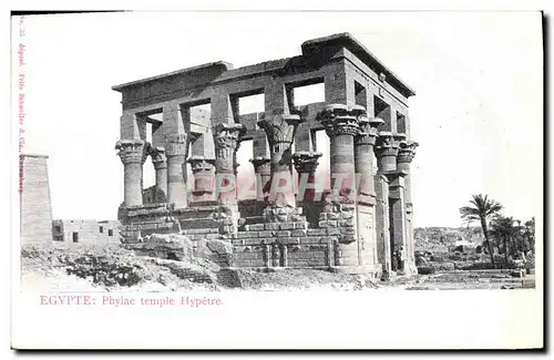 Cartes postales Egypt Egypte Phylae temple Hypetre