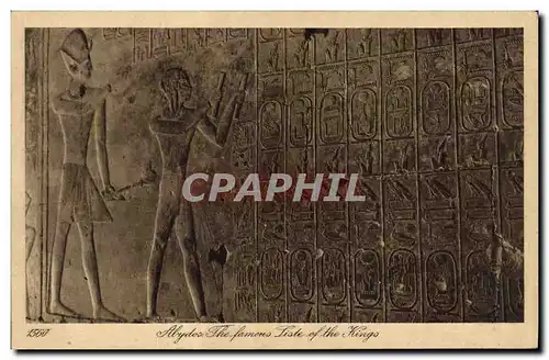 Cartes postales Egypt Egypte Alydos The famous liste of the kings