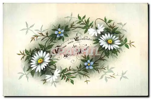 Cartes postales Fantaisie (dessin a la main) Fleurs