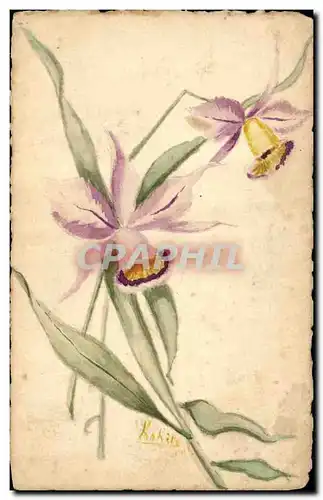 Cartes postales Fantaisie (dessin a la main) Fleurs