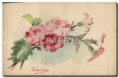 Cartes postales Fantaisie (dessin a la main) Fleurs