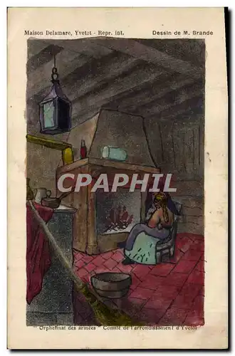 Cartes postales Fantaisie (dessin a la main) Femme Enfant