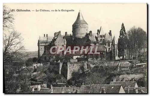 Ansichtskarte AK Chateaudun Le Chateau vu de le Guinguette