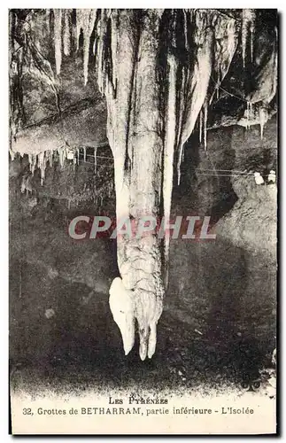 Cartes postales Les pyrenees Grottes de Betharram partie inferieure L'isolee