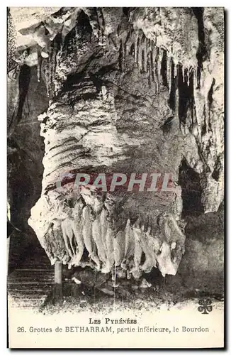 Cartes postales Les pyrenees Grottes de Betharram partie inferieure le Bourdon