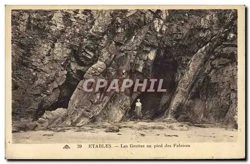 Ansichtskarte AK Etables Les Grottes au pied des Falaises