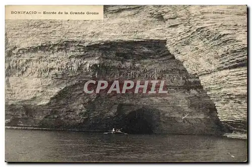 Ansichtskarte AK Bonifacio Entree de la Grande Grotte
