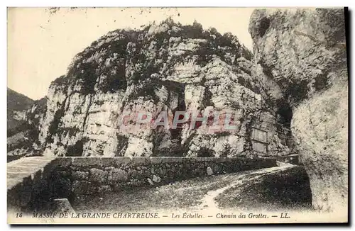 Ansichtskarte AK Massif de la Grande Chartreuse Les Echelles Chemin des Grottes