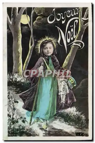 Cartes postales Fantaisie Poupee  Joyeux Noel Pierrot