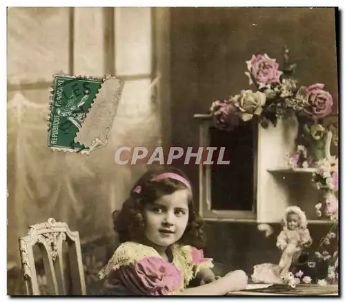 Cartes postales Fantaisie Poupee