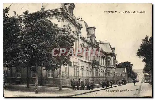 Ansichtskarte AK Epernay Le Palais de Justice Militaria