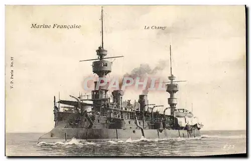 Ansichtskarte AK Bateau de GuerreMarine Francaise Le Chanzy