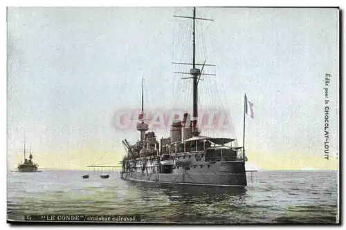 Cartes postales Bateau de GuerreLe Conde croiseur cuirasse