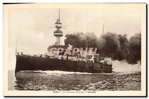 Cartes postales Bateau de GuerreLe Croiseur Cuirasse Conde