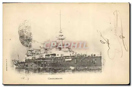Cartes postales Bateau de GuerreCharlemagne