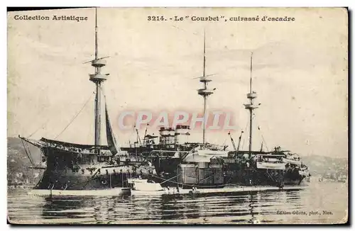Cartes postales Bateau de GuerreCollection Artistique Le Courbet cuirasse d'escadre