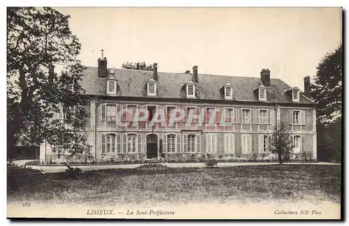 Cartes postales Lisieux La Sous Prefecture