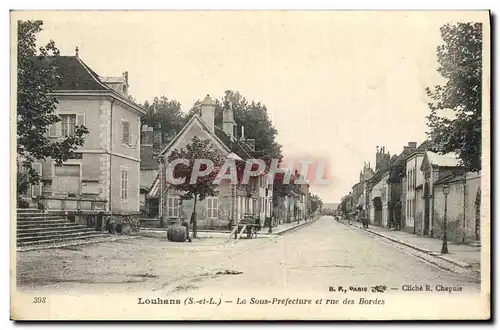 Cartes postales Louhans La Sous Prefecture et rue des Bordes