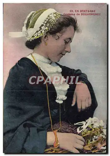 Cartes postales Folklore En Bretagne Costume de Douarnenez