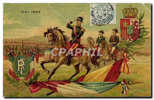 Cartes postales Militaria Mai 1905 France Espagne