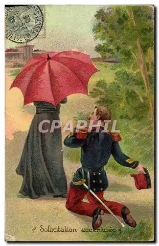 Cartes postales Militaria Sollicitation accentuee