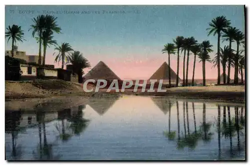 Ansichtskarte AK Egypt Egypte Egypt Kafr El Haram and the pyramids