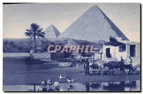 Ansichtskarte AK Egypt Egypte Mission d'Afrique La Pyramide de Kheops