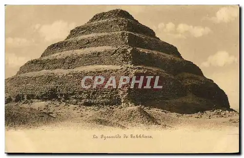 Ansichtskarte AK Egypt Egypte La Pyramide de Sakkhara