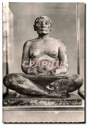 Cartes postales Egypt Egypte Musee du Louvre Egypte Le scribe accroupi
