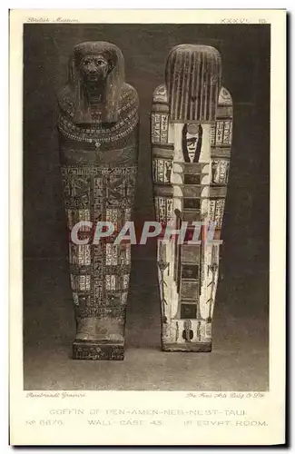 Ansichtskarte AK Egypt Egypte Goffin of Pen Amen Neb Nest Taul Wall case 1st Egypt room