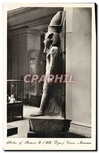 Ansichtskarte AK Egypt Egypte Statue of Ramses II (XIX dyn) Cairo Museum